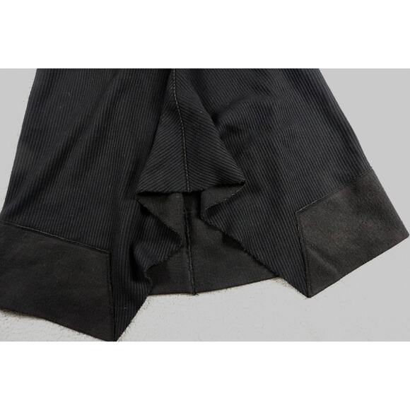 Ter Et Bantine Skirt Black Knit 42 Asymmetrical Avant Garde 6 Midi Italy - Picture 6 of 9